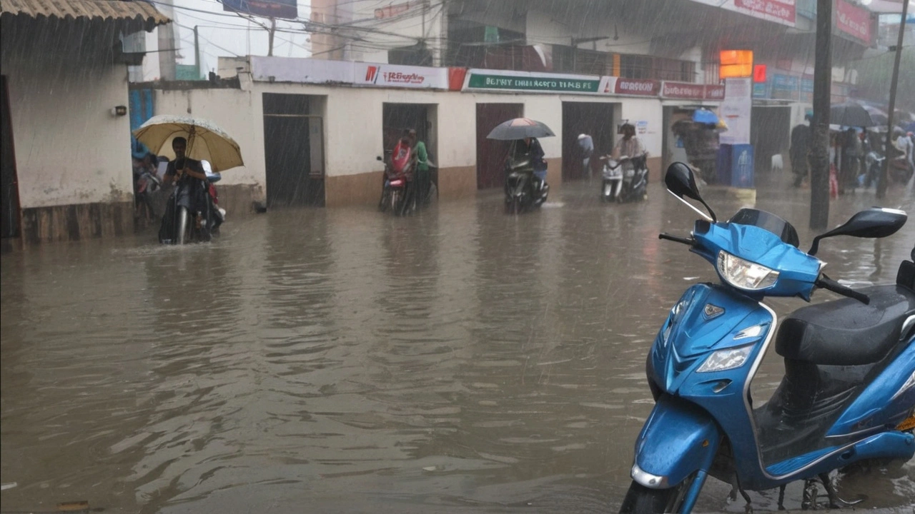 दिल्ली-एनसीआर में मूसलाधार बारिश से हाहाकार, मौसम विभाग ने जारी किया रेड अलर्ट