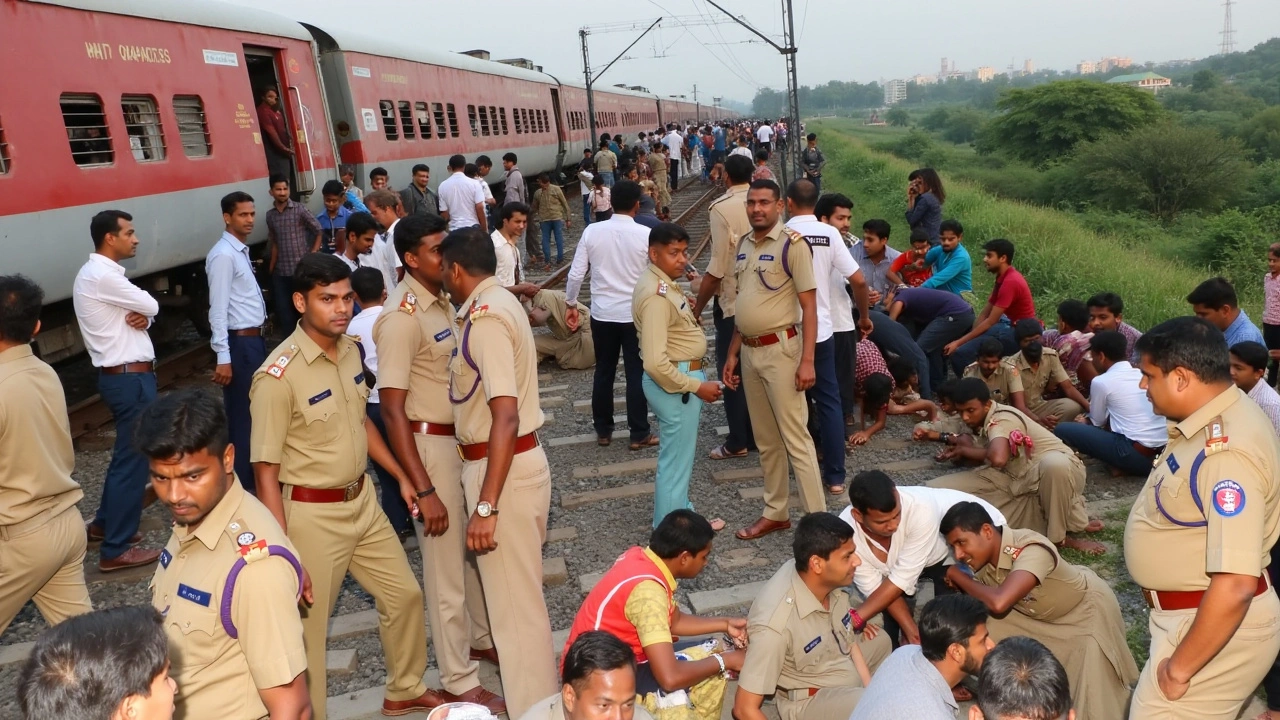 सबर्मती एक्सप्रेस ट्रेन पटरी से उतरी; संदिग्ध वस्तु के कारण बड़ा हादसा, पुलिस कर रही जांच